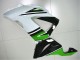 Green White Glossy Black 2013-2018 Kawasaki ZX6R Motorcycle Fairings
