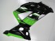 Green Glossy Black 2013-2018 Kawasaki ZX6R Bike Fairings