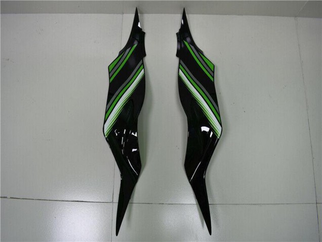 Green Glossy Black 2013-2018 Kawasaki ZX6R Bike Fairings