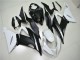 White Matte Black 2013-2018 Kawasaki ZX6R Abs Fairings