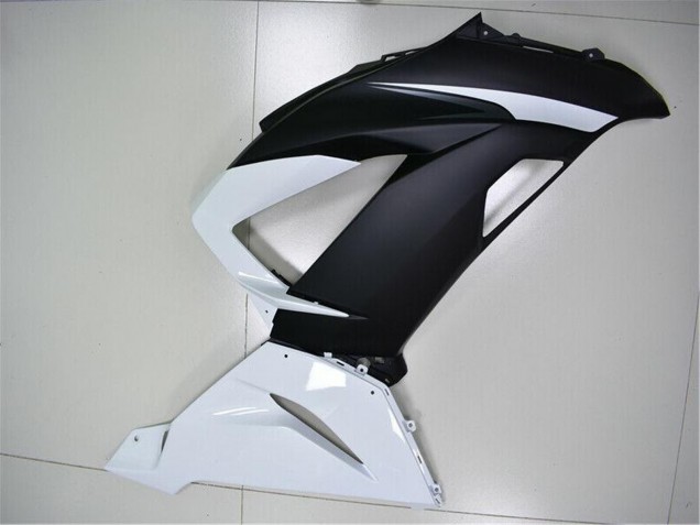 White Matte Black 2013-2018 Kawasaki ZX6R Abs Fairings