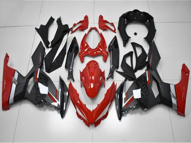 Red Grey Black 2018-2024 Kawasaki EX400 Motorcycle Fairings