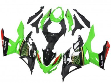 Green Red Black Honeycomb 2018-2024 Kawasaki EX400 Motorcycle Fairings