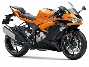 Orange Black 2019-2022 Kawasaki ZX6R Motorcycle Fairings