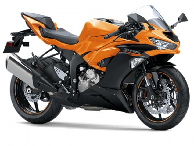 Orange Black 2019-2022 Kawasaki ZX6R Motorcycle Fairings