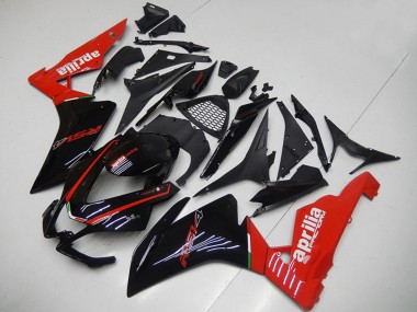 Glossy Black Red 2009-2015 Aprilia RSV4 1000 Motorcycle Fairings