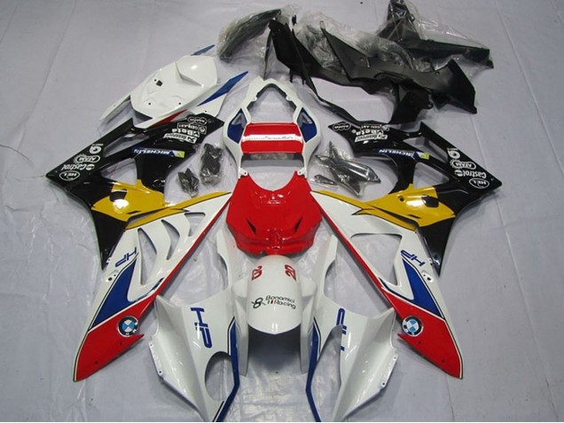 White Red Yellow Blue Black HP Castrol 2009-2014 BMW S1000RR Motorcycle Fairings