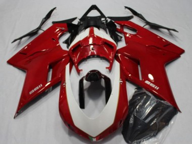 Red 2007-2014 Ducati 1198 Motorcycle Fairings