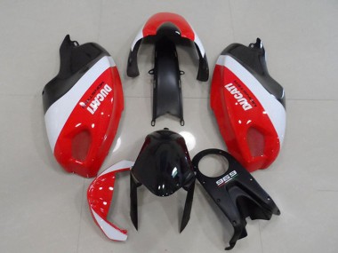 White Red Black Monster 2008-2012 Ducati Monster 696 Motorcycle Fairings