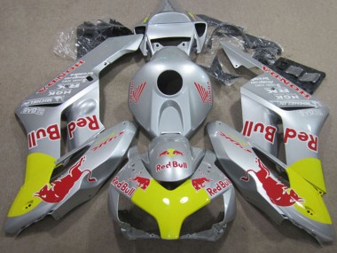 Silver Yellow Red Bull 2004-2005 Honda CBR1000RR Motorcycle Fairings