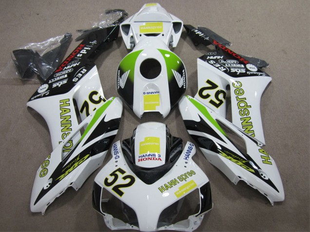 White Yellow Green Black Hannspree 52 2004-2005 Honda CBR1000RR Motorcycle Fairings