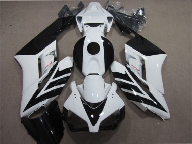 White Glossy Black Stripe 2004-2005 Honda CBR1000RR Motorcycle Fairing