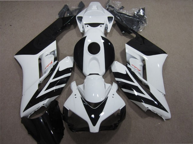 White Glossy Black Stripe 2004-2005 Honda CBR1000RR Motorcycle Fairing