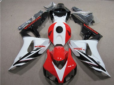 White Red Glossy Black Fireblade 2006-2007 Honda CBR1000RR Motorcycle Fairings