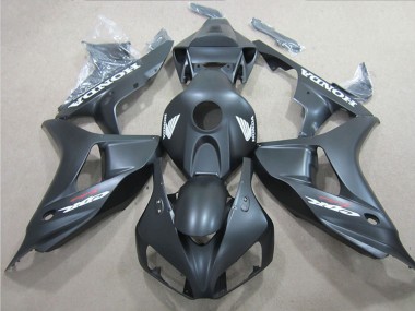 Matte Black White Decal 2006-2007 Honda CBR1000RR Motorcycle Fairings