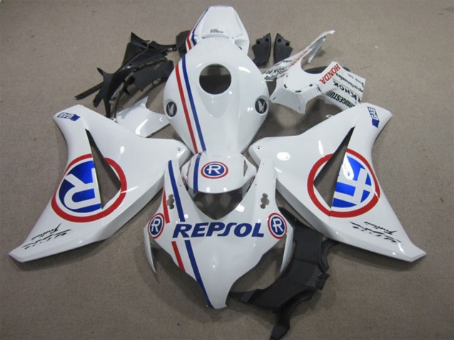 White Red Blue Repsol 2008-2011 Honda CBR1000RR Motorcycle Fairings