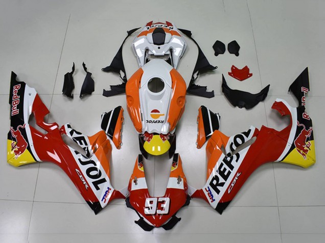 Orange White Red Glossy Black Repsol Red Bull 93 2017-2023 Honda CBR1000RR Motorcycle Fairings