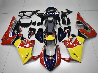 Blue Yellow Glossy Black Red Bull 2017-2023 Honda CBR1000RR Motorcycle Fairings