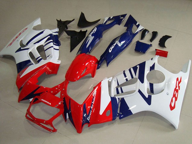 White Red Blue 1995-1996 Honda CBR600 F3 Motorcycle Fairings