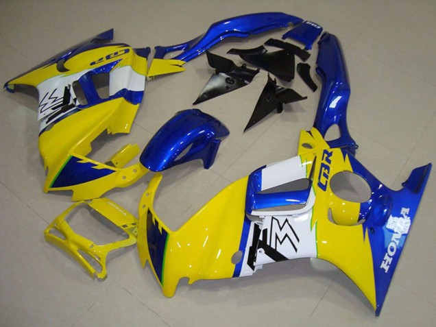 Blue White Yellow 1995-1996 Honda CBR600 F3 Motorcycle Fairings