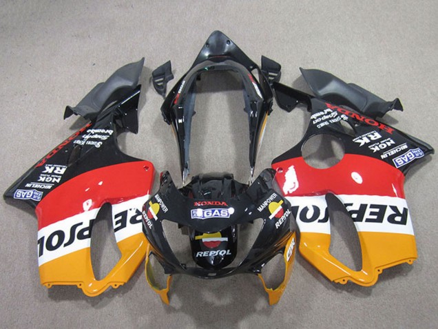 Orange White Red Glossy Black Repsol 1999-2000 Honda CBR600 F4 Motorcycle Fairings