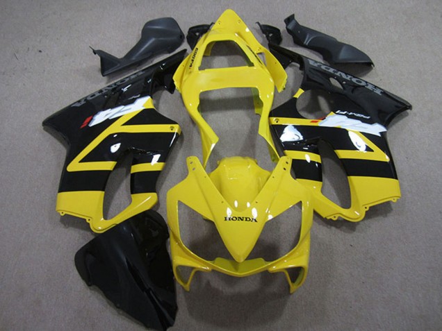 Yellow Glossy Black 2001-2003 Honda CBR600 F4i Motorcycle Fairing Kits