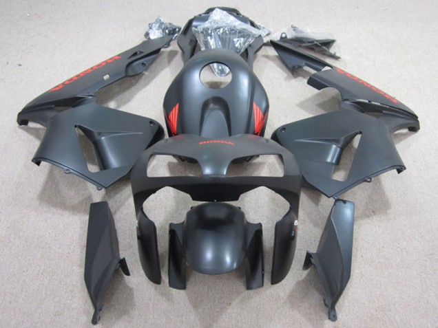 Matte Black Red 2003-2004 Honda CBR600RR Motorcycle Fairings