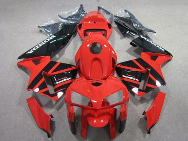 Red Black 2005-2006 Honda CBR600RR Motorcycle Fairings Kits