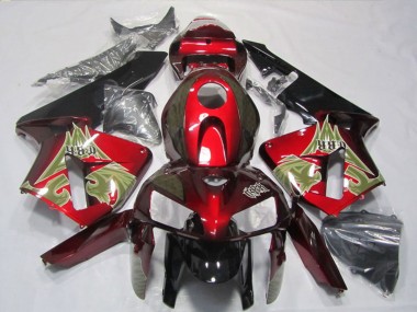 Black Red 2005-2006 Honda CBR600RR Motorcycle Fairing