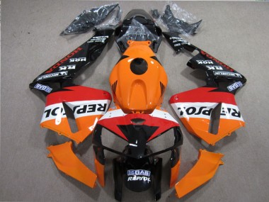 Orange White Red Glossy Black Repsol 2005-2006 Honda CBR600RR Motorcycle Fairings Kits