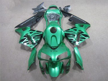 Green Black 2005-2006 Honda CBR600RR Motorcycle Fairing