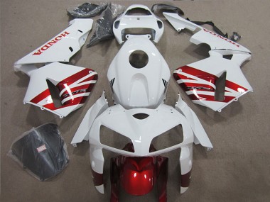 White Red 2005-2006 Honda CBR600RR Motorcycle Fairing