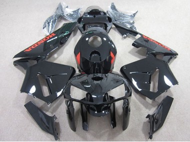 Black with Red 2005-2006 Honda CBR600RR Motorcycle Fairings