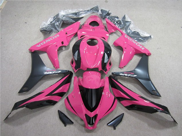 Pink Matte Black 2007-2008 Honda CBR600RR Motorcycle Fairing Kits