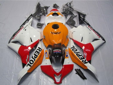 Orange White Red Glossy Black Repsol 2009-2012 Honda CBR600RR Motorcycle Fairings Kits