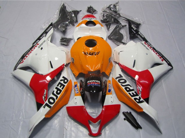 Orange White Red Glossy Black Repsol 2009-2012 Honda CBR600RR Motorcycle Fairings Kits