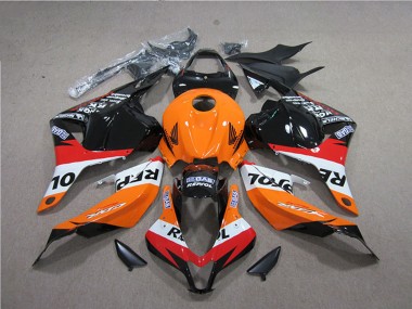 Orange White Red Glossy Black Repsol 2009-2012 Honda CBR600RR Abs Fairings