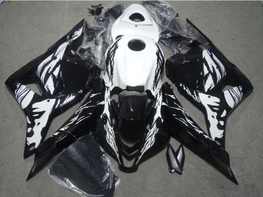 White Glossy Black 2009-2012 Honda CBR600RR Bike Fairings