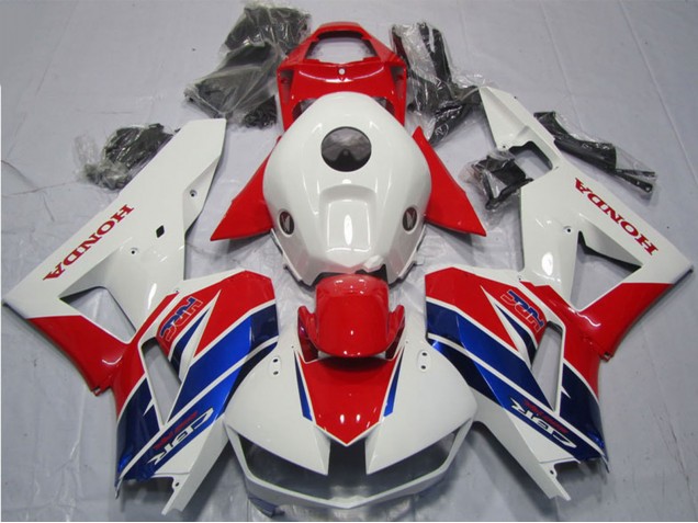 White Red Blue HRC 2013-2023 Honda CBR600RR Bike Fairings