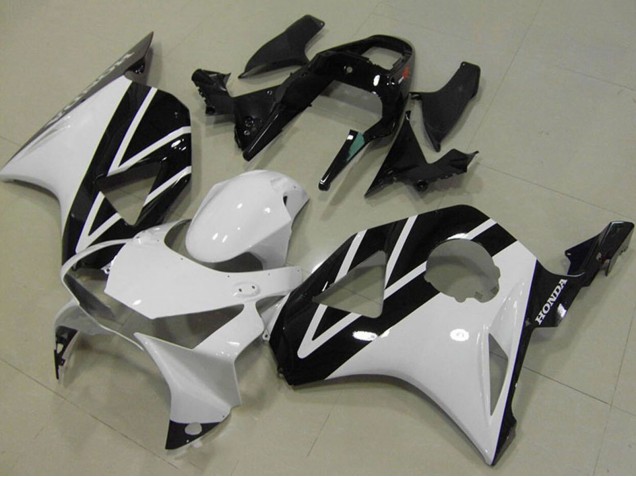 White Glossy Black 2002-2003 Honda CBR900RR 954 Motorcycle Fairing