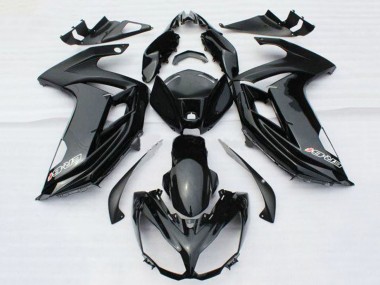 Glossy Black with Decal 2012-2014 Kawasaki ER6F Motorcycle Fairings