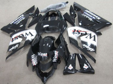 Black West Ninja 2004-2005 Kawasaki ZX10R Motorcycle Fairings