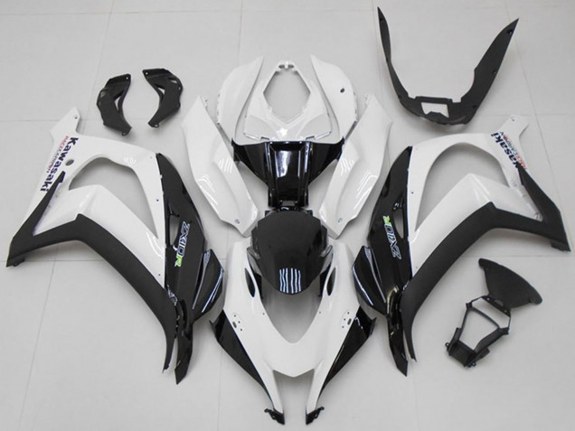 White Black Green 2016-2020 Kawasaki ZX10R Motorcycle Fairings