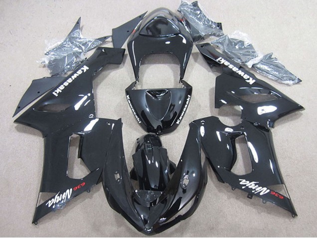 Glossy Black 2005-2006 Kawasaki ZX6R Motorcycle Fairing