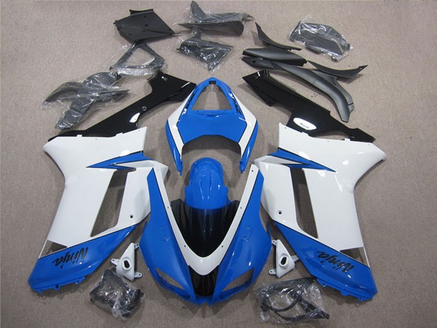 Black 2007-2008 Kawasaki ZX6R Motorcycle Fairing Kits