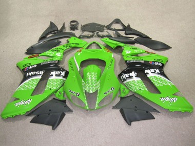 Green Touch4 4 2007-2008 Kawasaki ZX6R Motorcycle Fairings