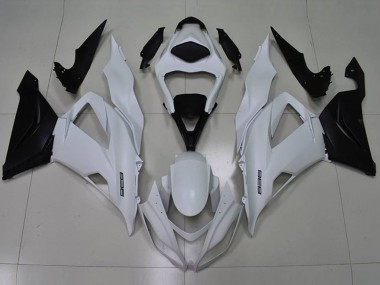 White Black 636 2013-2018 Kawasaki ZX6R Motorcycle Fairings