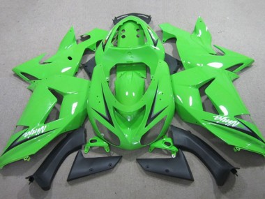 Green 2013-2018 Kawasaki ZX6R Motorcycle Fairings