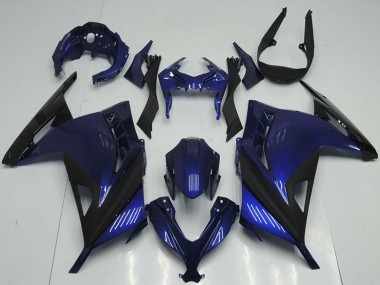 Blue Black 2013-2018 Kawasaki ZX300R Motorcycle Fairings