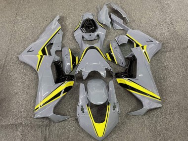 Nardo Grey with Yellow Stripe 2017-2023 Honda CBR1000RR Motorcycle Fairings